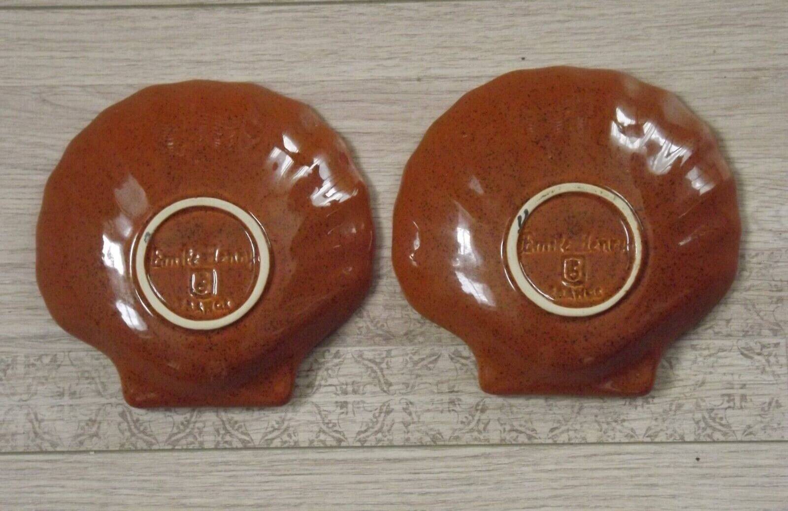 Set of 2 serving dishes Emile Henry Brown Coquille St Jacques 4642