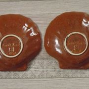 Set of 2 serving dishes Emile Henry Brown Coquille St Jacques 4642