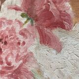 Old painting, still life bouquet oil on canvas