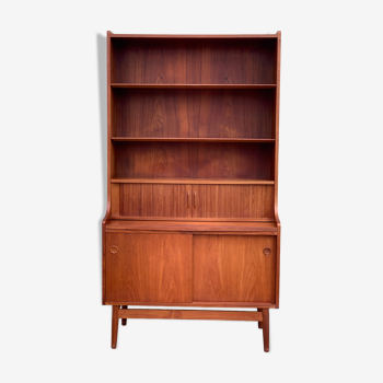 Danish library and its teak secretary 1960 by Johannes Sorth