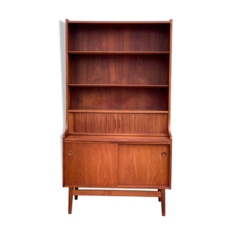 Danish library and its teak secretary 1960 by Johannes Sorth