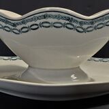 Faience sauce boat from Saint Amand