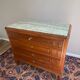 Commode Art deco dessus marbre veiné vert