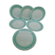 6 flat plates - Fenal Badonviller - Mint Green