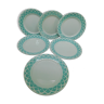 6 flat plates - Fenal Badonviller - Mint Green