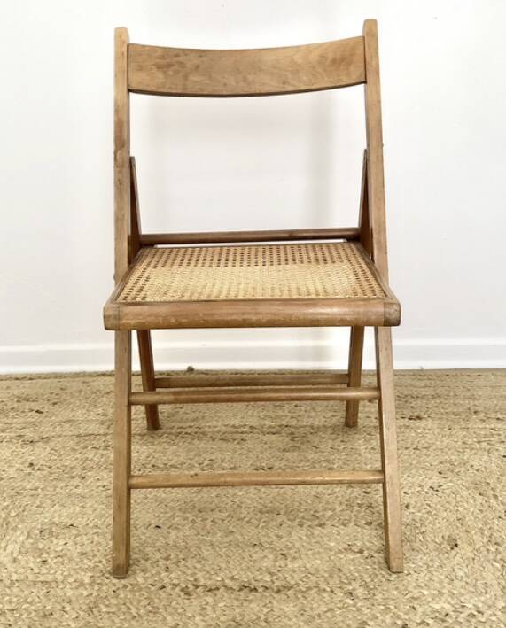 1950s cane chair