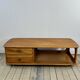 Coffee table / storage unit in solid elm ERCOL Minerva 1980s