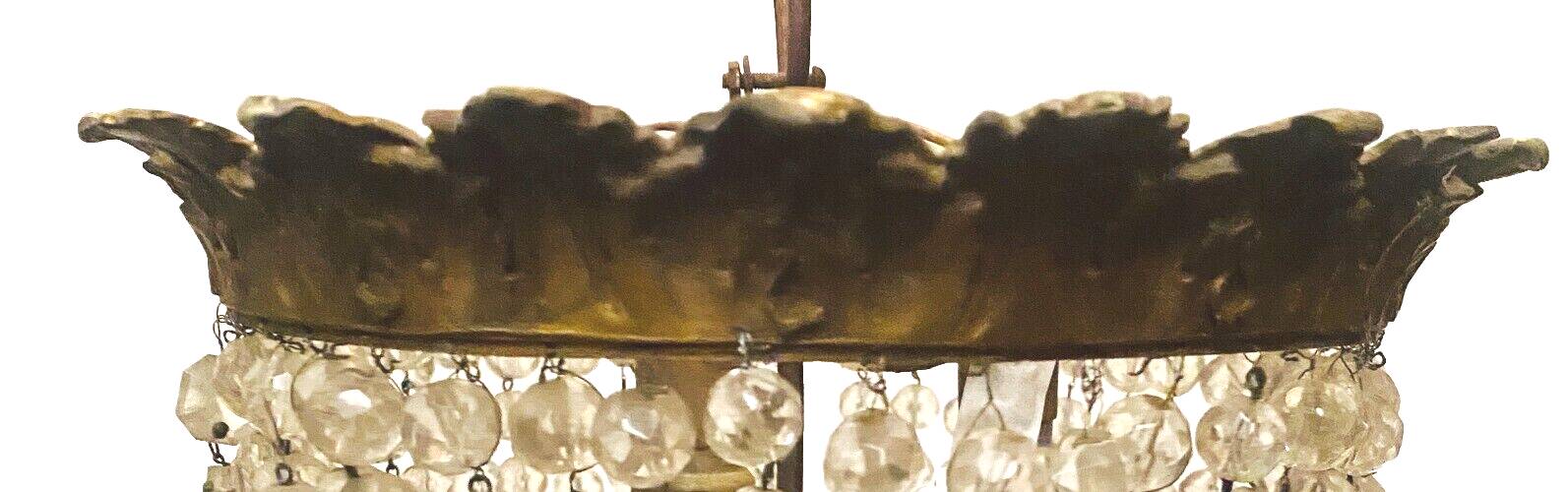 Lustre plafonnier de style Louis XV en bronze XX siècle