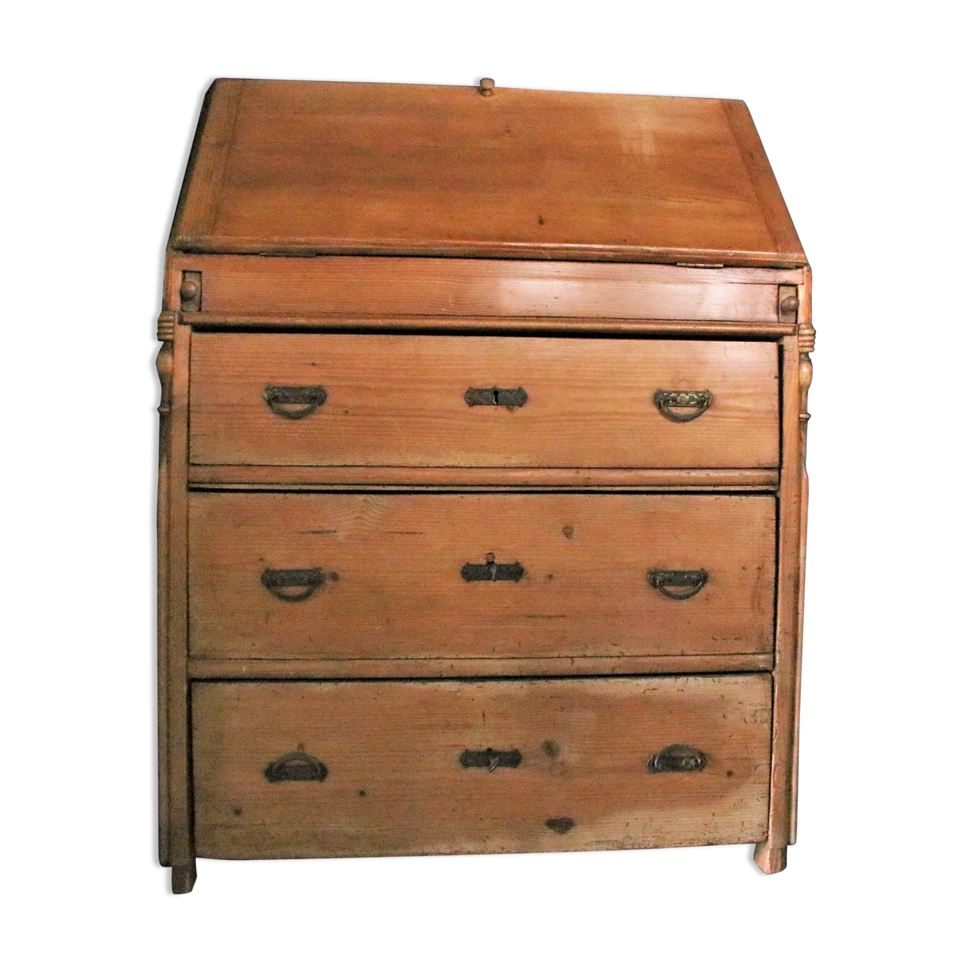 Writing desk in solid pine