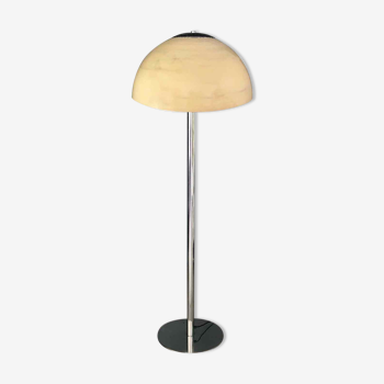 Space-age mushroom floor lamp with marble look
