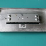 Pair of wall sconces in gold-plated alloy with bas-relief and opaline glass. Germany, 1980