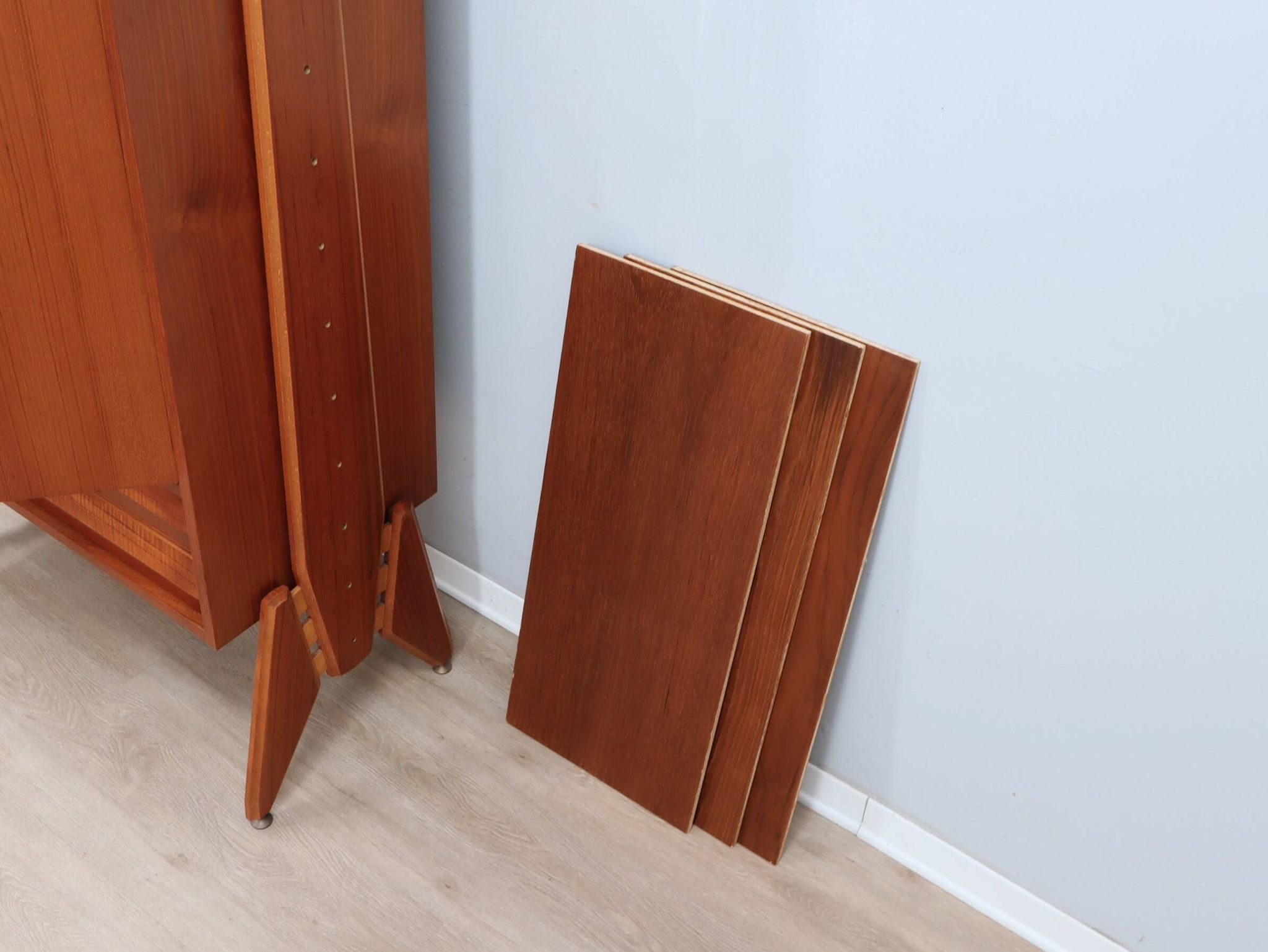 Mid century original teak storage wardrobe Italy 1960s