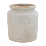 White grey sandstone pot