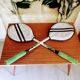 Pair of vintage badminton rackets