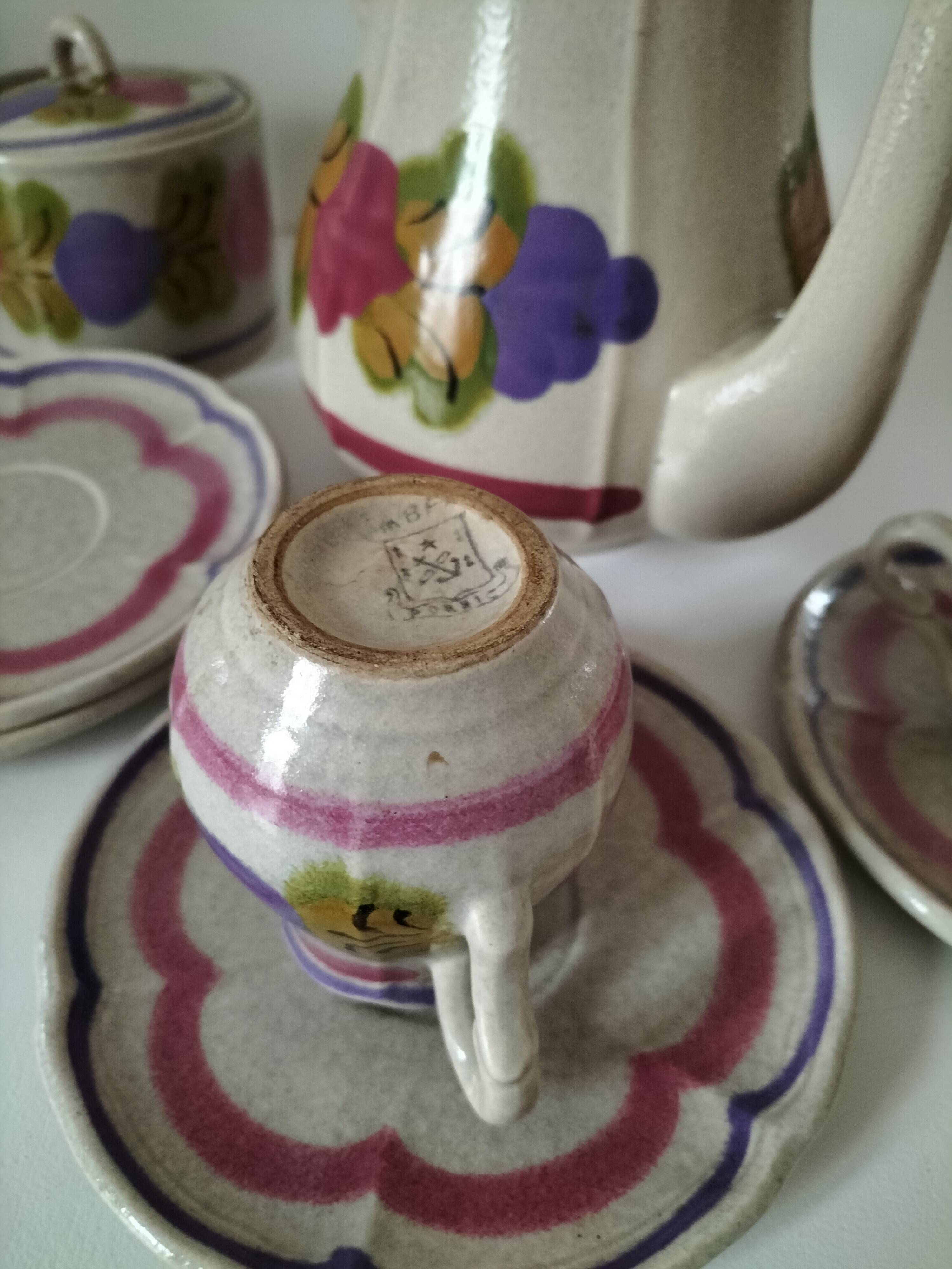 Ninon Coffee Service from Pornic Earthenware