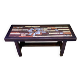 Wooden and ceramic coffee table