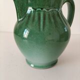Glazed earthenware pitcher