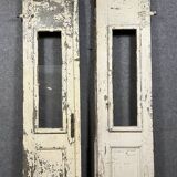 From a beautiful Lyonnaise residence: superb pair of Renaissance style doors in solid wood circa 1800