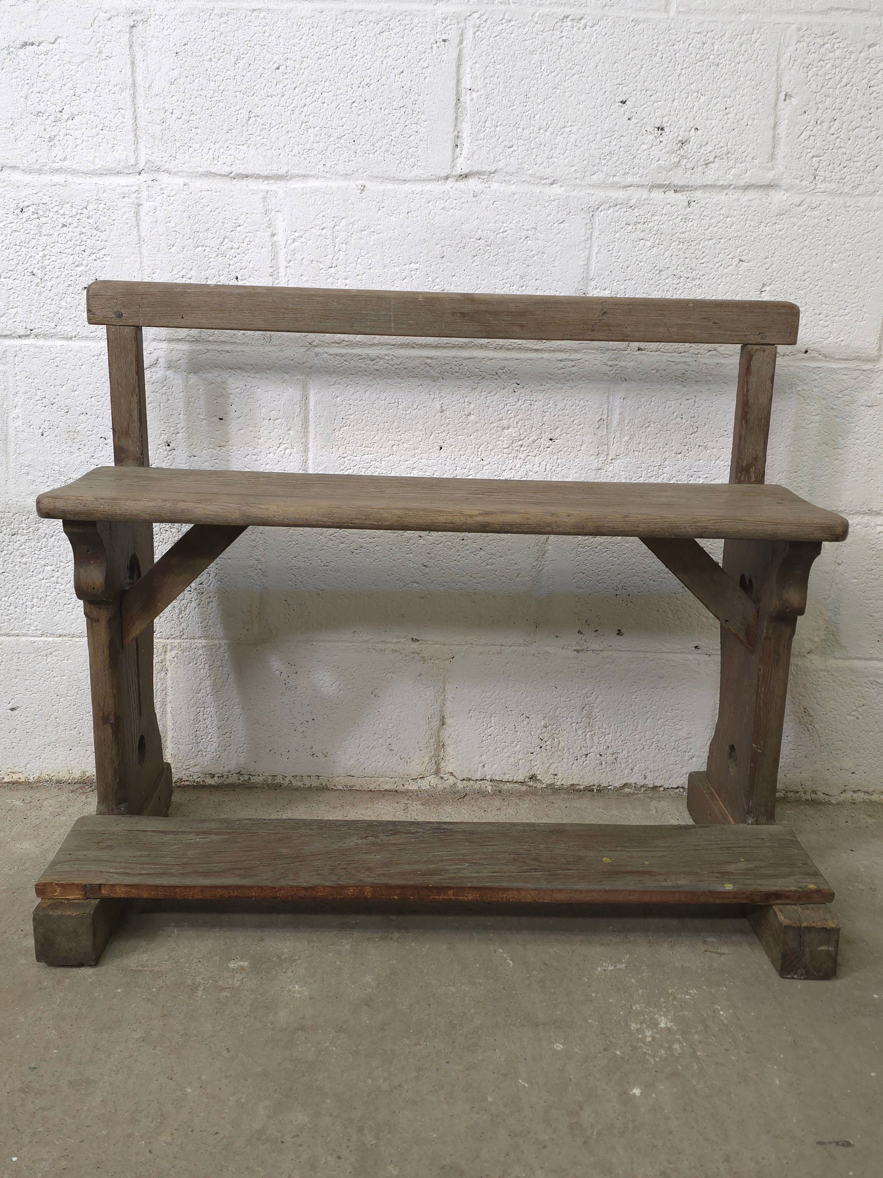 Banc d'école ancien début 20ème