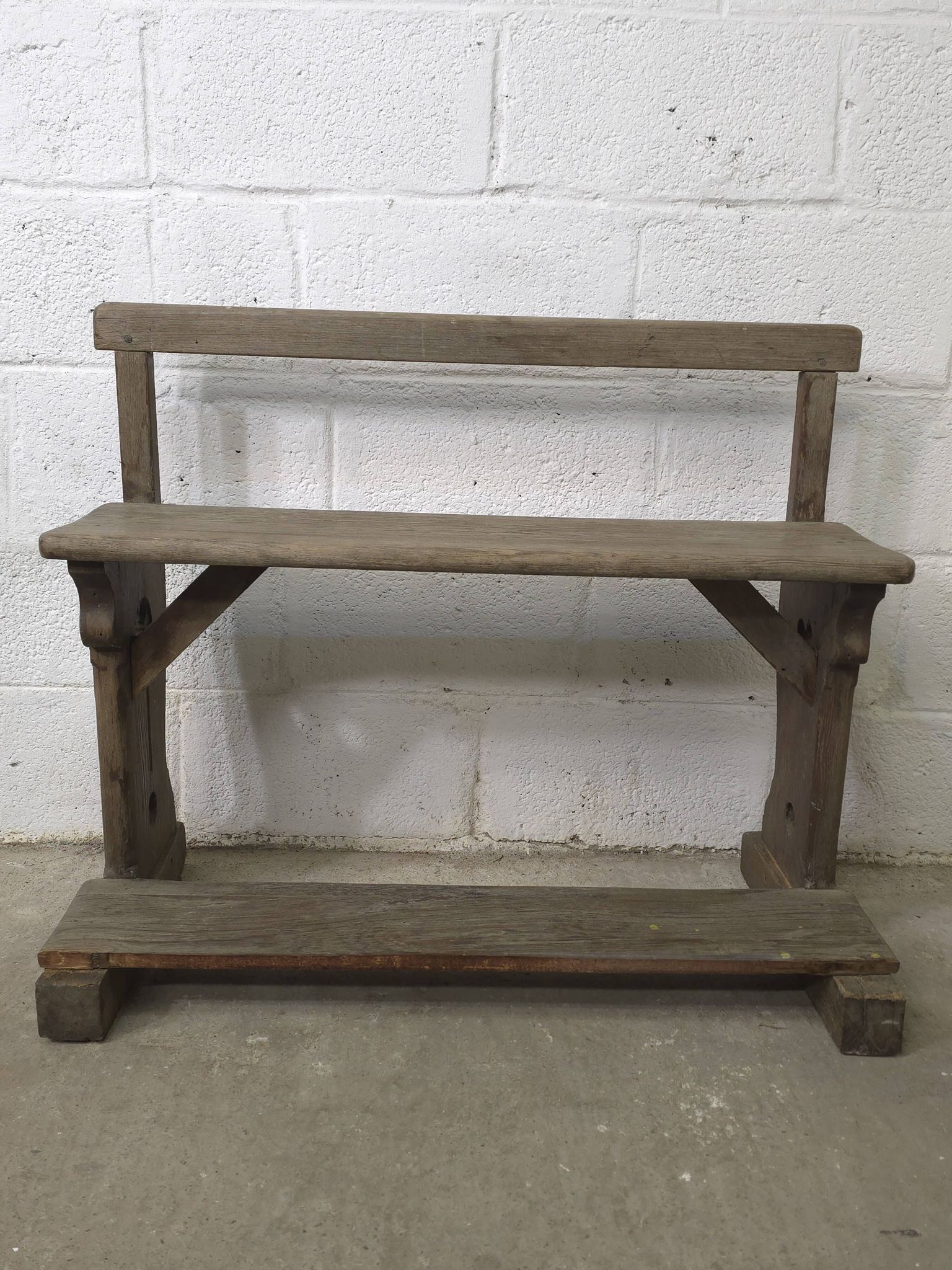 Old school desk from the early 20th century.