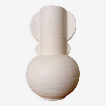 vase blanc design à double anses