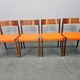 4 chaises en teck PIA par Poul Cadovius, Girsberger, Danemark, années 1960