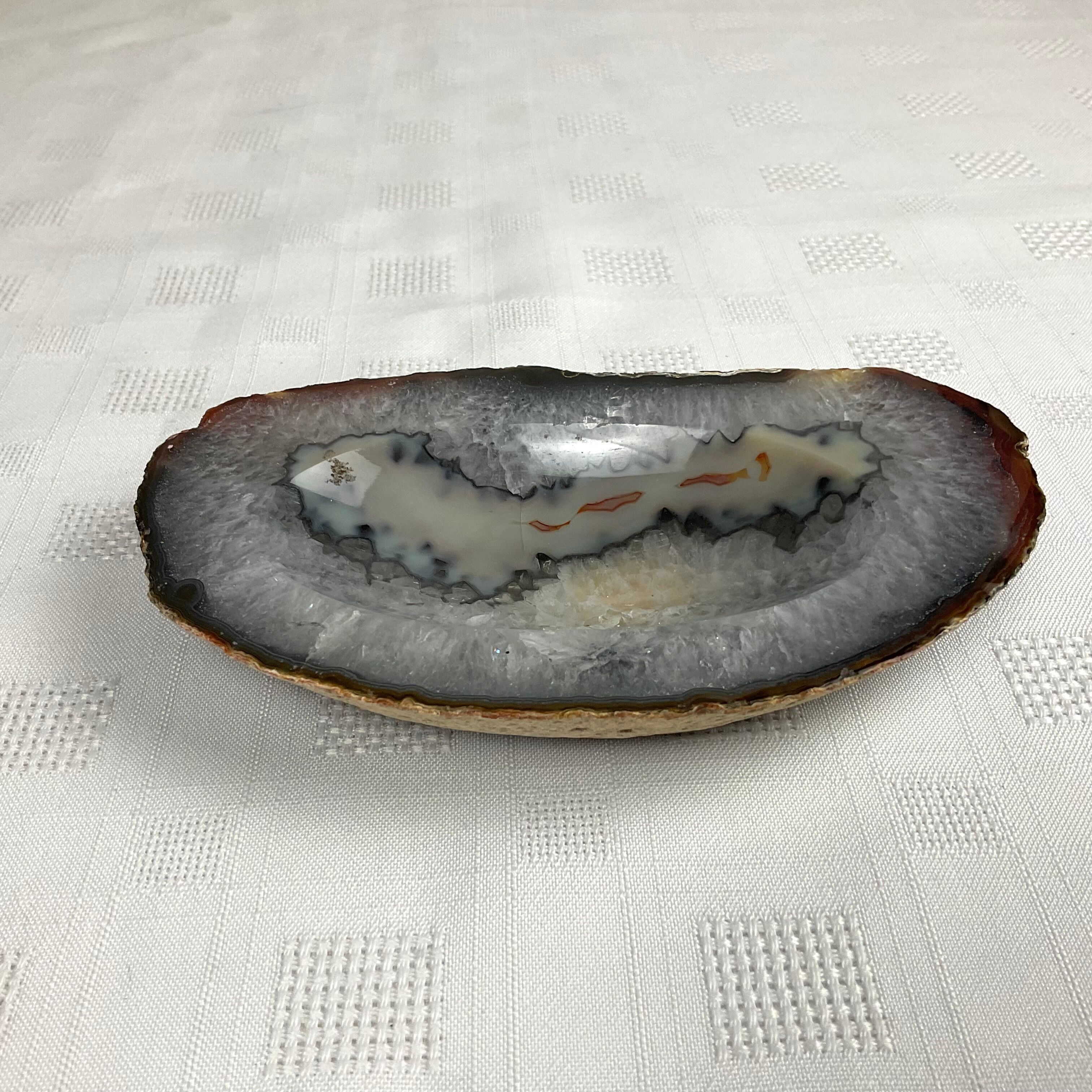 Agate natural stone ashtray
