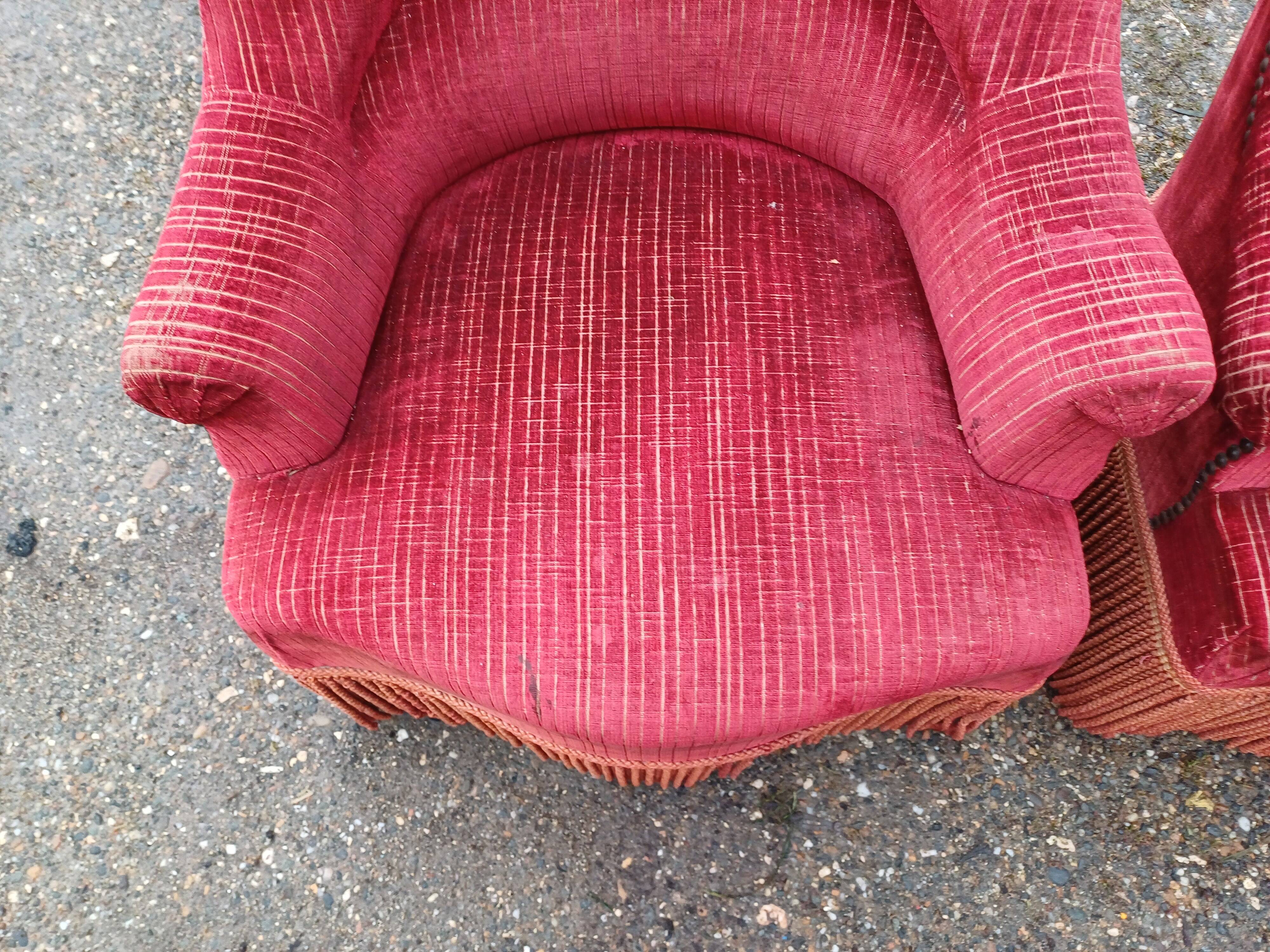 Pair of Napoleon III Frog Armchairs