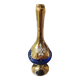 Vase forme Carafe, Tre Fuochi, en verre d Art soufflé/Murano. Avec motifs floraux émaillés en relief. Haut 30 cm