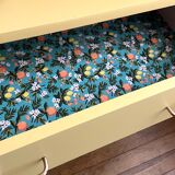 Vintage chest of drawers with staggered drawers