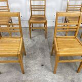 Set of 6 chairs 1950 René Gabriel