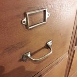 Former furniture of notary in oak 12 drawers 1930