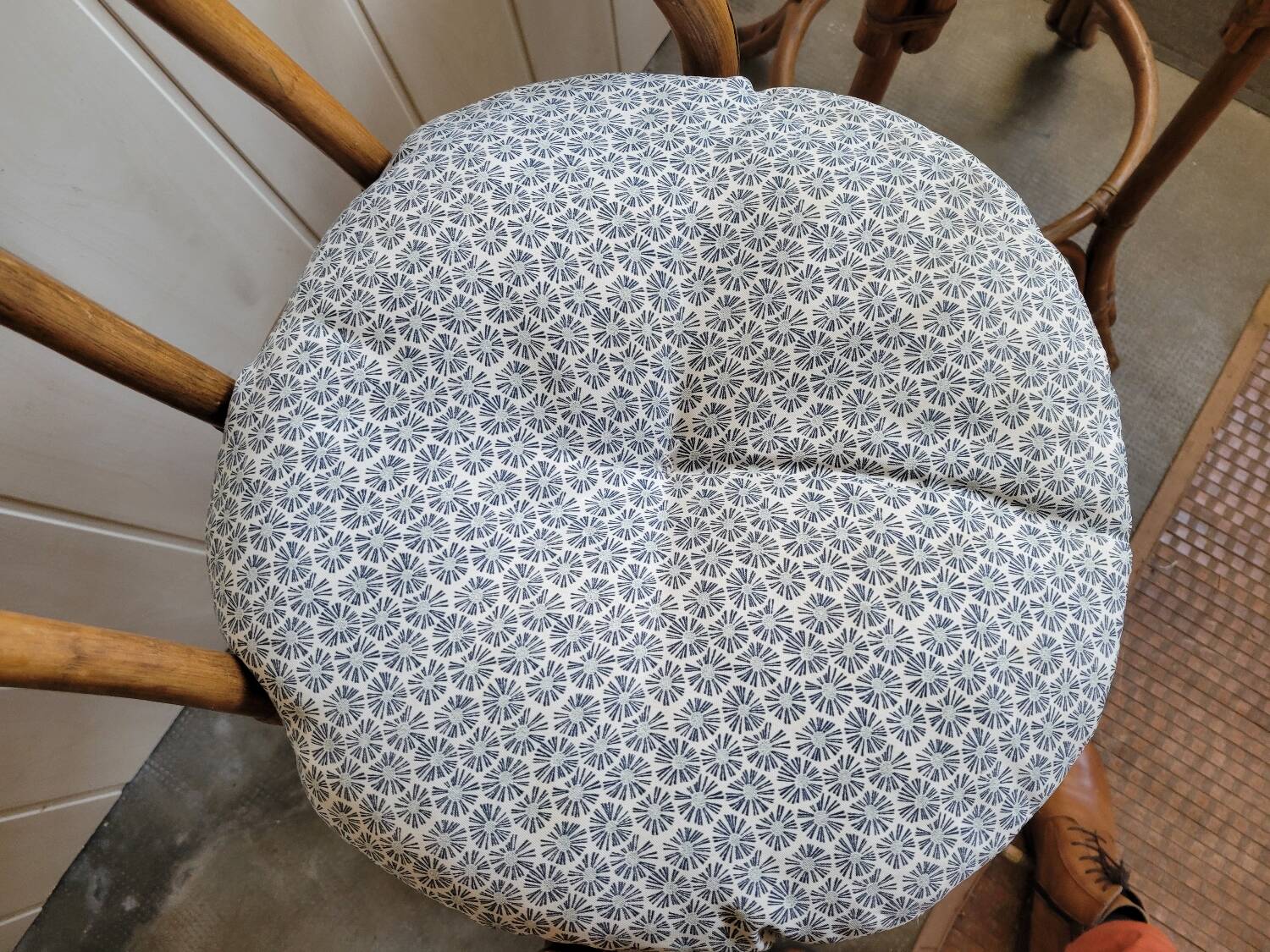 Paire de tabouret de bar en bambou 70's