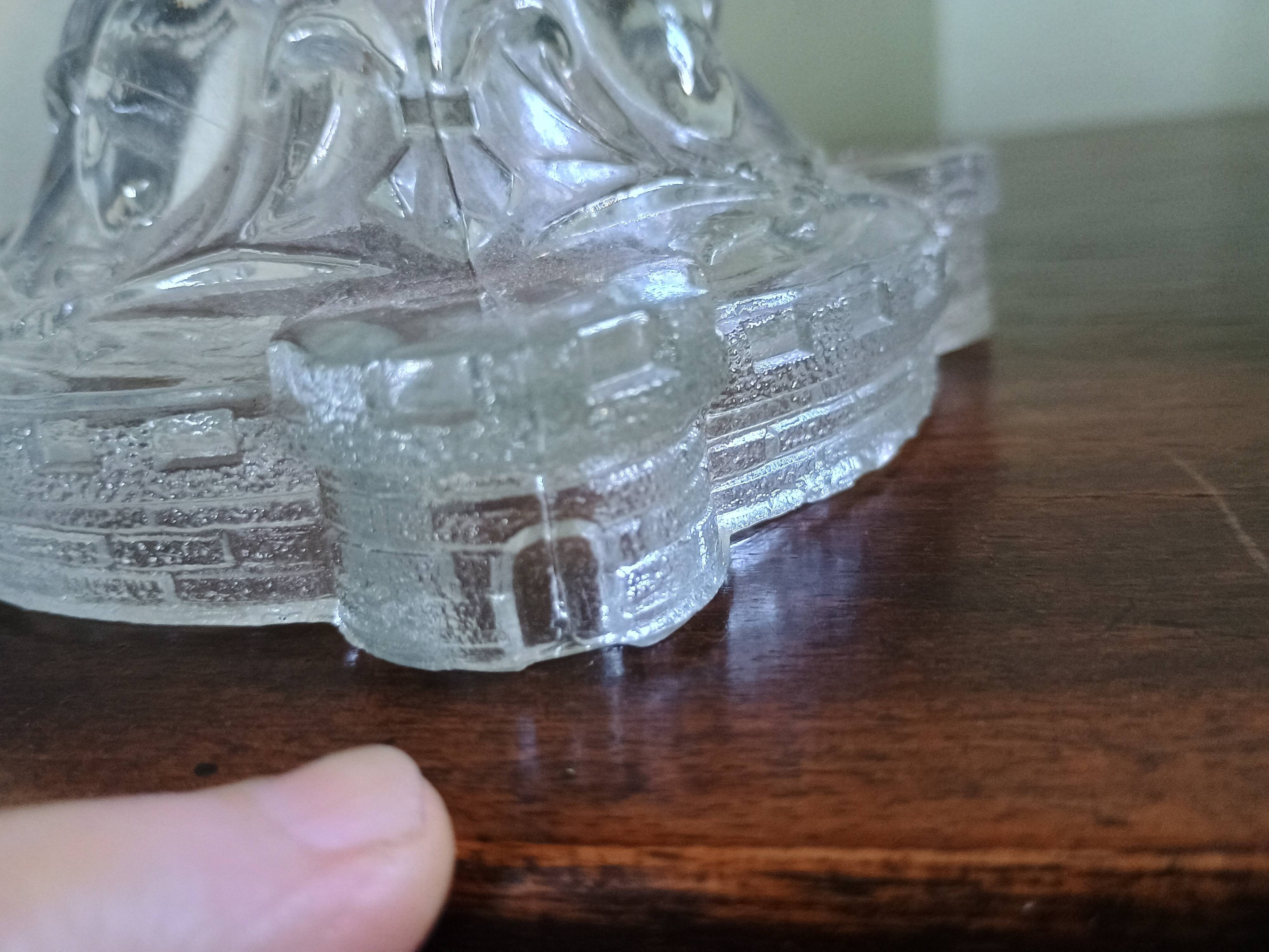 Fake pair - Joan of Arc warrior candlestick - Lily - Portieux glass