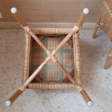 Lot of rattan chairs
