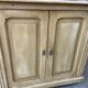 Small rustic alsatian furniture circa 1900 painted fir buffet craft furniture popular art sideboard
