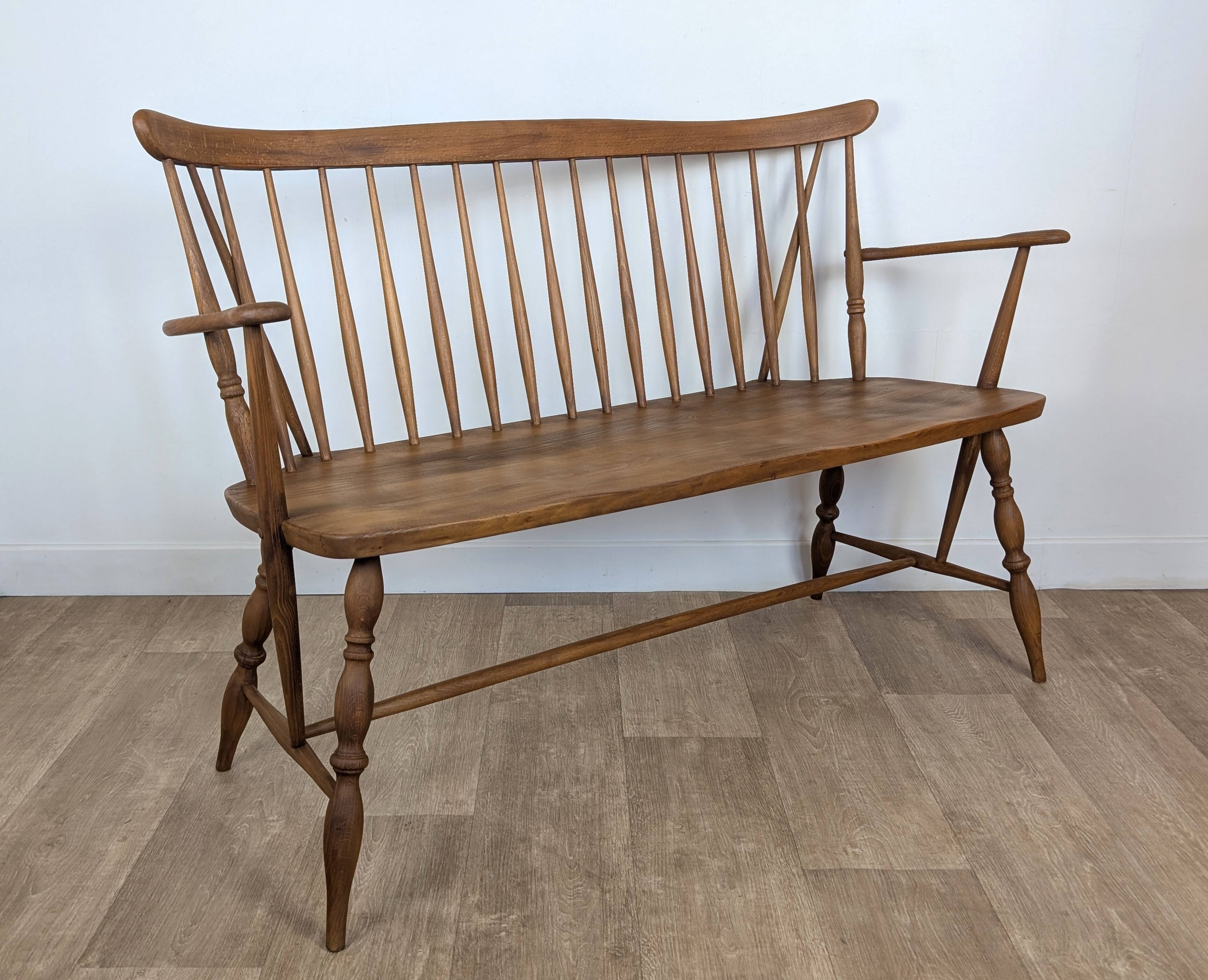 Bench, vintage bench in solid wood