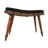 Stool with studs and fringes