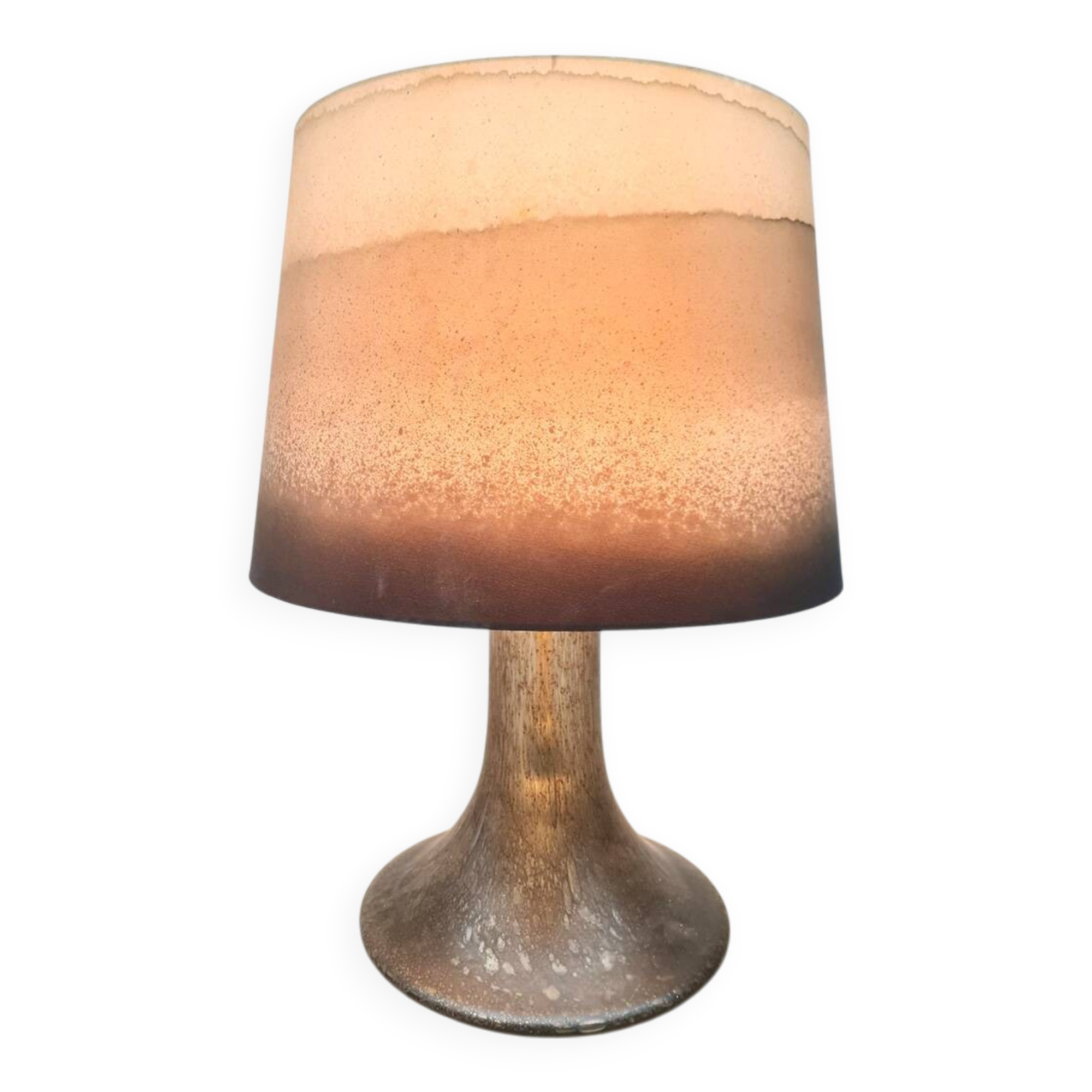 Vintage large illuminated Murano glass table lamp Peill & Putzler