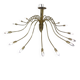 Large Italian brass chandelier, 1960s