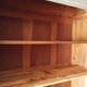 Old 2-door bookcase with chalk paint blue patina