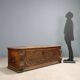 Antique carved walnut chest, Italy, early 18th century.