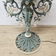 Unique Cast iron Victorian floor lamp art nouveau (converted gas light)