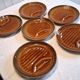 6 asparagus plates stamped "Sarreguemines" on the back in very good condition.