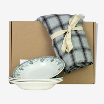 4 assiettes et 1 nappe — Les petits plats dans les grands #12