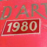 Brass art cinema plaque