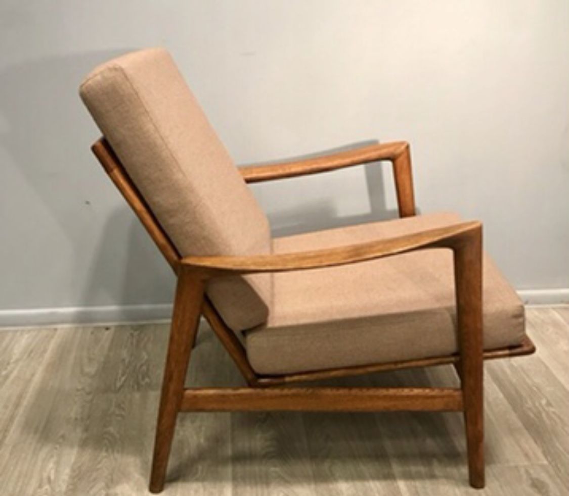 Pair of Stefan type 300 139 armchairs, Swarzędz  factory, 1960s