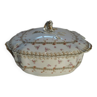 Soupière en porcelaine Haviland et Co tampon Bourgeois Paris