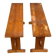 2 bancs en pin massif rustique style chalet / ferme 110cm