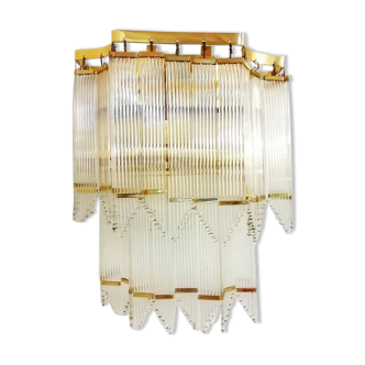 Lamp glass wall lamp 1980